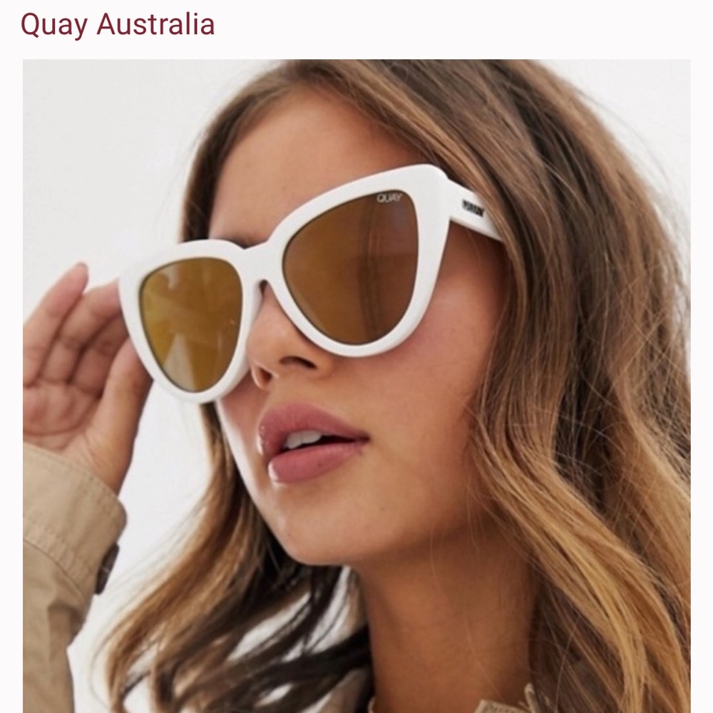 Quay stray cat white sunglasses